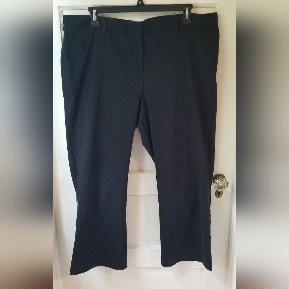 Lands' End EUC Navy Straight Leg Chinos Size 20W, Fit 2.